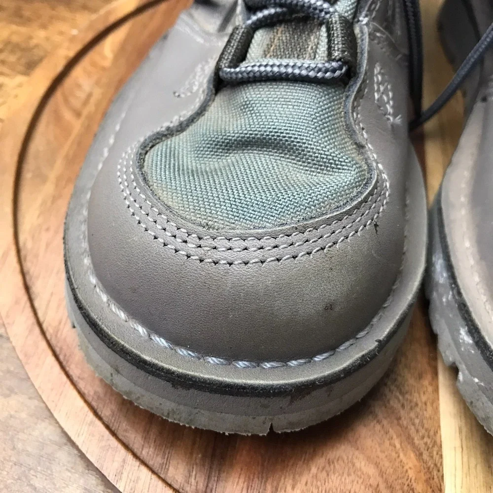 Patagonia x Danner River Salt Wading Boots Mens‎ 7M Gray Leather Canvas Outdoor